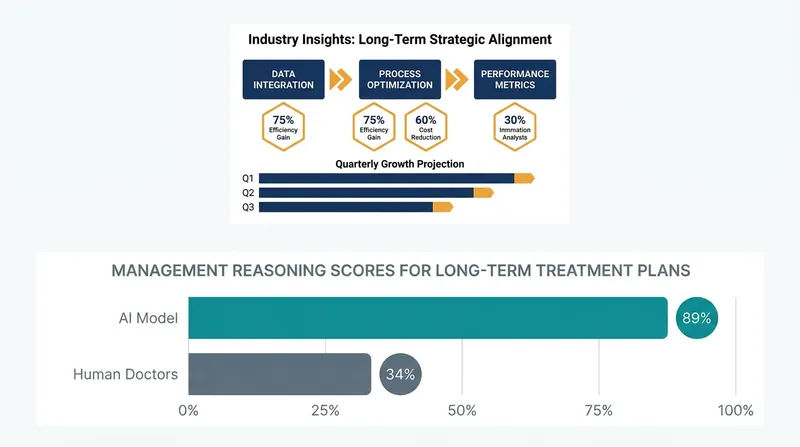 The AI model demonstrated a massive advantage in management reasoning, which involves developing long-term treatment plans.
