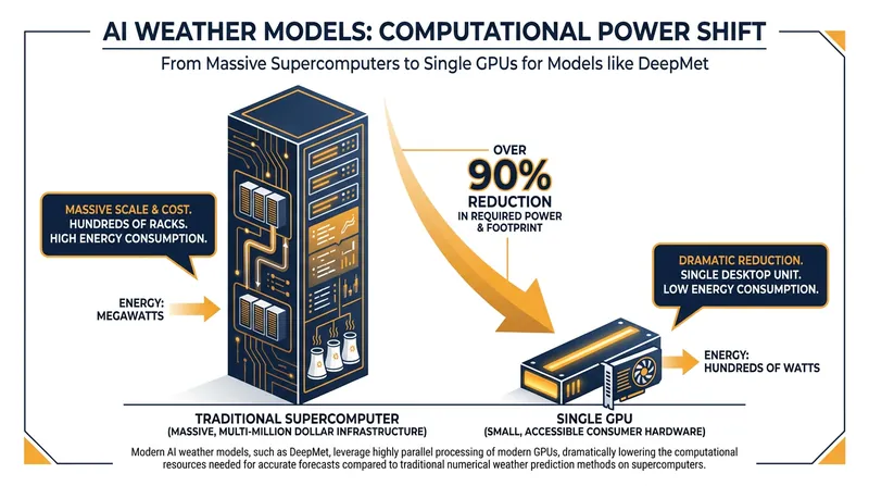 AI models require a fraction of the computing power used by traditional physics-based simulations.