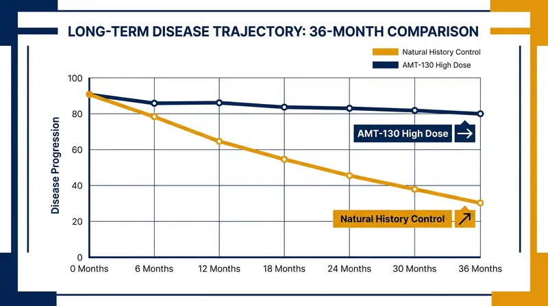 Patients receiving the gene therapy showed significantly slower clinical decline than external control groups.