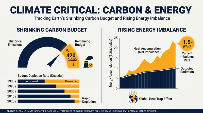 The Earth's energy imbalance has more than doubled since the late 20th century, accelerating changes in ocean circulation.