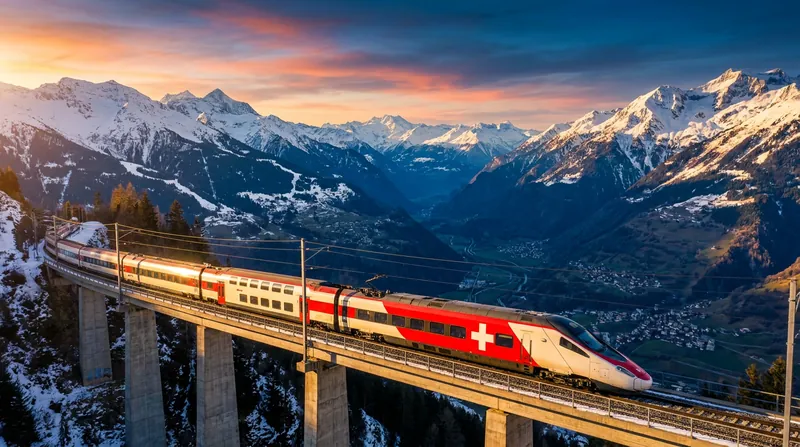 The new Amsterdam-to-Milan route traverses the Simplon Pass, offering passengers spectacular Alpine views at sunrise.