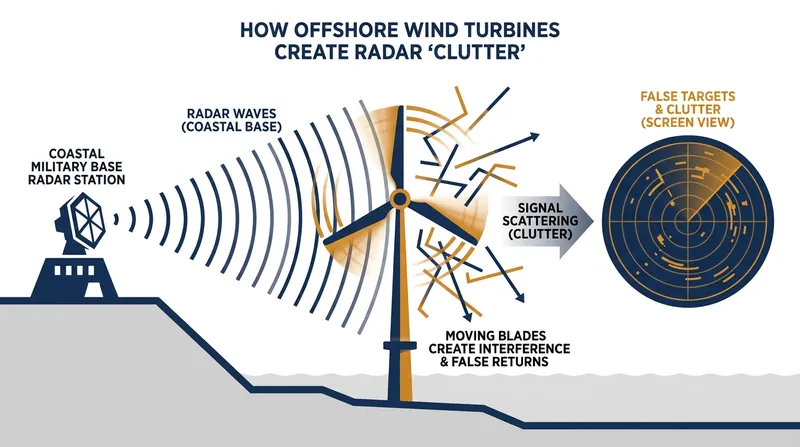 The mechanism of radar clutter, which the administration cites as a national security risk.