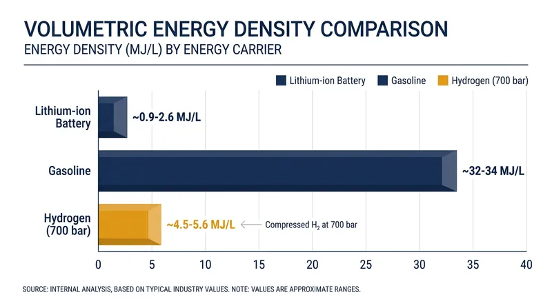 While hydrogen is incredibly energy-dense by mass, its low volumetric density remains the biggest engineering hurdle for motorcycles.