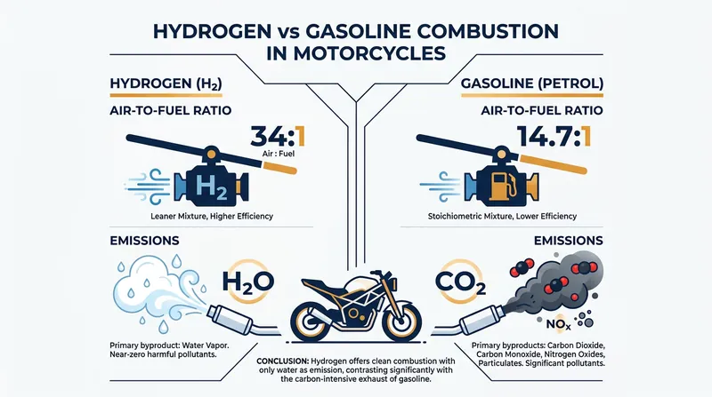 Hydrogen combustion requires significantly more air than gasoline, necessitating a high-speed supercharger.