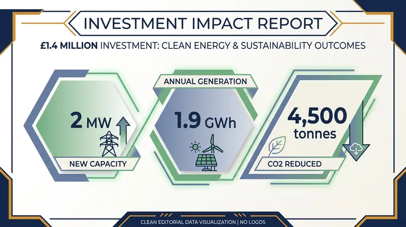 Projected impact of the new 2MW community solar expansion.