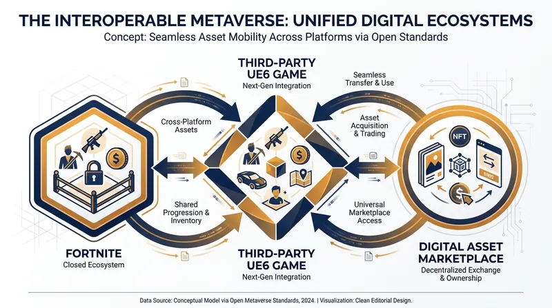 Epic's vision for Unreal Engine 6 includes a shared economy where digital assets can move between different games.