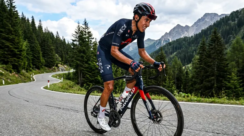 Oscar Onley is back in training just days after a terrifying crash into a ravine.