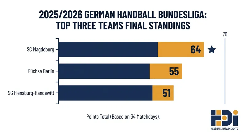 SC Magdeburg dominated the grueling 34-game German Bundesliga season.