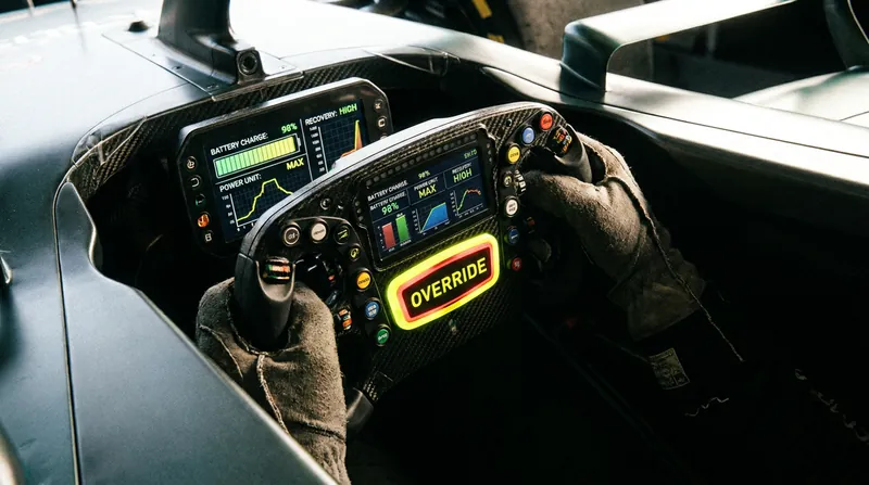 Drivers must carefully manage their battery reserves, turning wheel-to-wheel racing into a high-speed chess match of energy deployment.