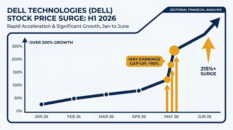 Dell Technologies shares have climbed over 200% since the start of the year.