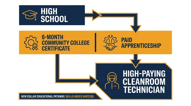 The new vocational model bypasses the traditional four-year degree in favor of accelerated, debt-free certifications.