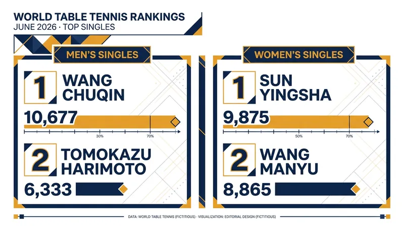 Current WTT Singles Rankings ahead of the U.S. Smash.