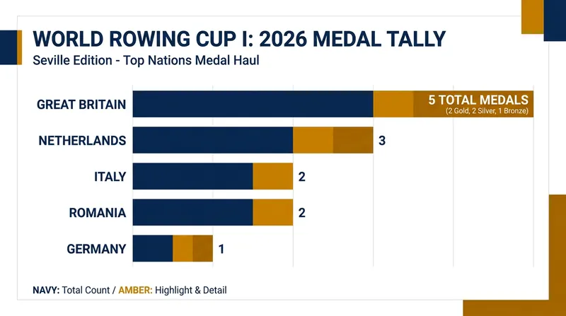 Great Britain finished third overall in the medal standings at the opening World Cup of the 2026 season.