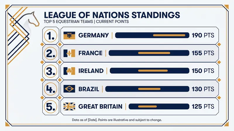Germany holds a commanding lead in the League of Nations team standings heading into the Rotterdam qualifier.
