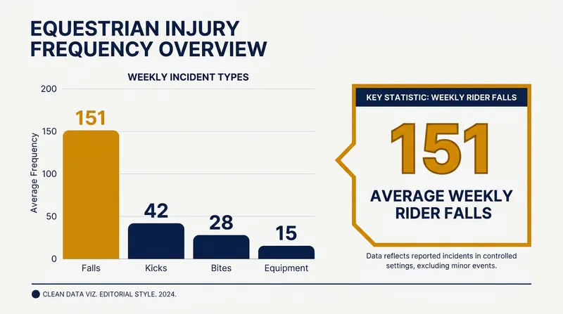 US Equestrian data highlights the frequency of rider falls, driving the push for standardized medical clearance.