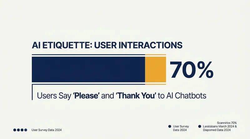 A majority of users maintain polite conversational norms even when speaking to machines.