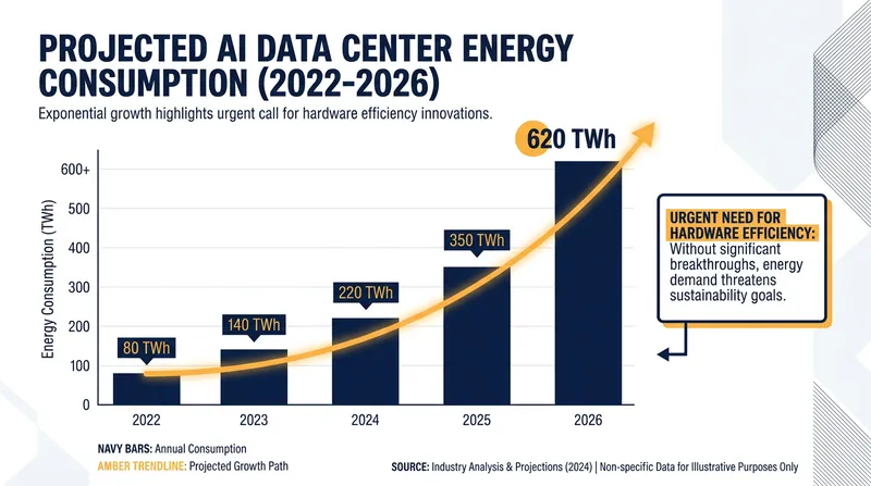 The energy demands of generative AI have skyrocketed, straining traditional silicon infrastructure.