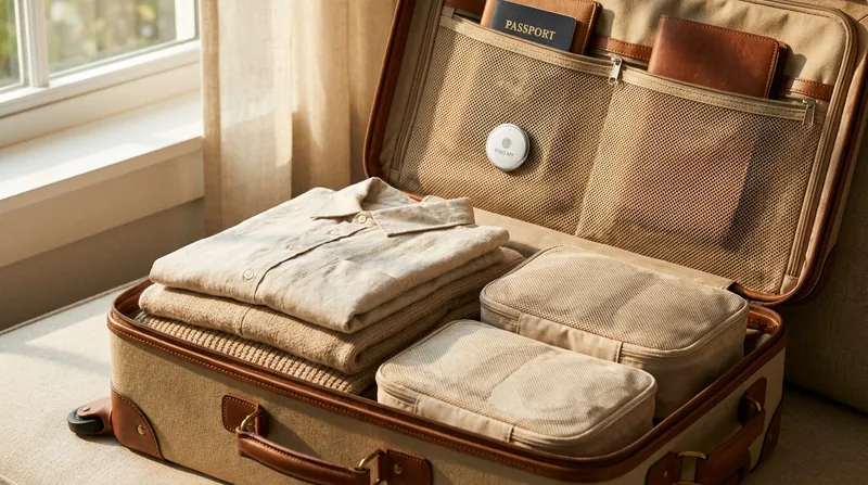 Aviation authorities permit low-energy Bluetooth trackers in checked luggage, provided they are packed securely inside.