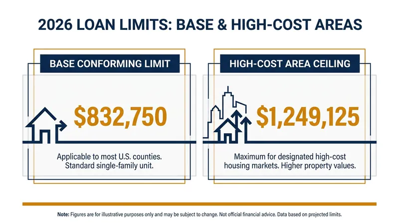 The Federal Housing Finance Agency raised conforming loan limits for 2026 to reflect higher home prices.