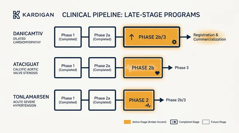 Kardigan's diversified pipeline targets multiple critical gaps in cardiovascular care.