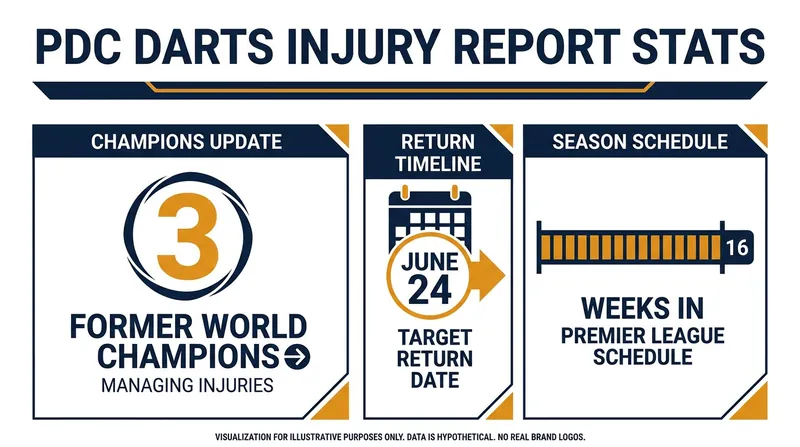 Key figures highlighting the physical toll of the 2026 PDC Darts season.