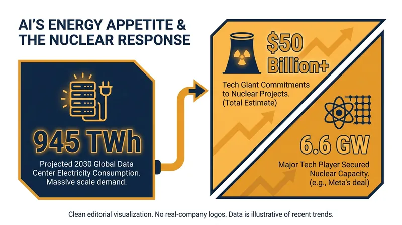The staggering energy requirements of artificial intelligence have prompted tech giants to invest heavily in nuclear capacity.