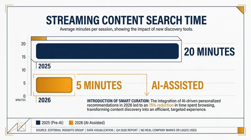 AI-driven personalization is drastically reducing the time viewers spend searching for content.