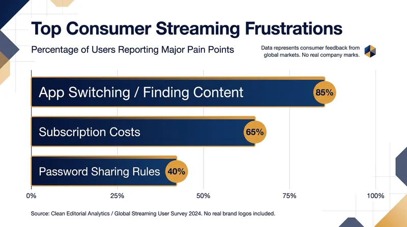 App fatigue and content discovery have become the leading causes of consumer frustration in the streaming era.