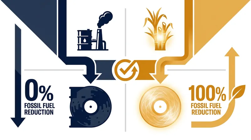 Sugarcane-based records eliminate the need for fossil-fuel-derived PVC entirely.