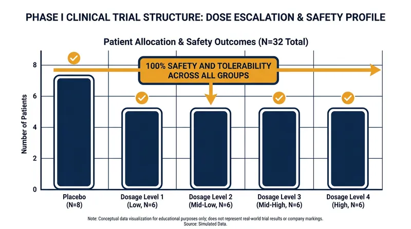 The Phase I trial confirmed the drug combination was safe and well-tolerated across all dosage levels.