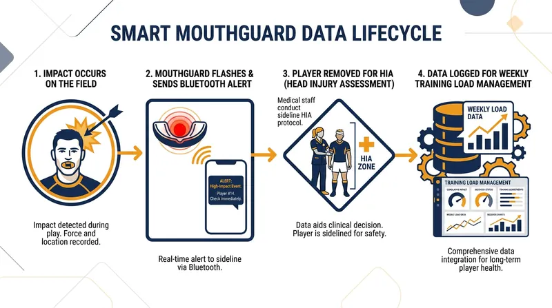 The data generated by the devices extends beyond match-day triage into weekly training management.