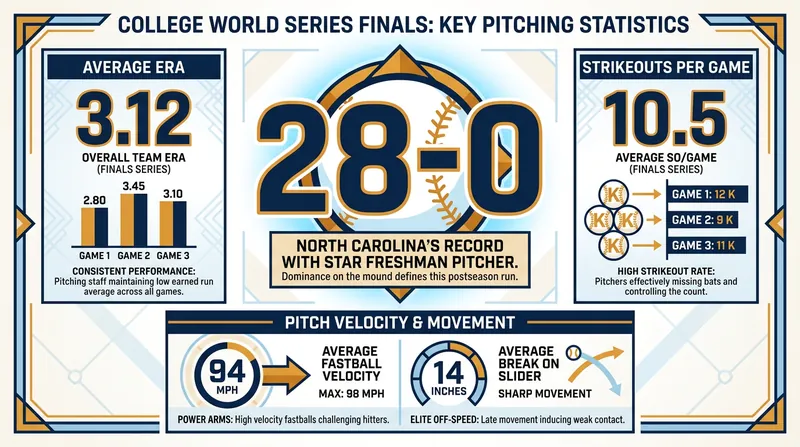 North Carolina's bullpen has been a decisive factor in their undefeated run through the bracket.