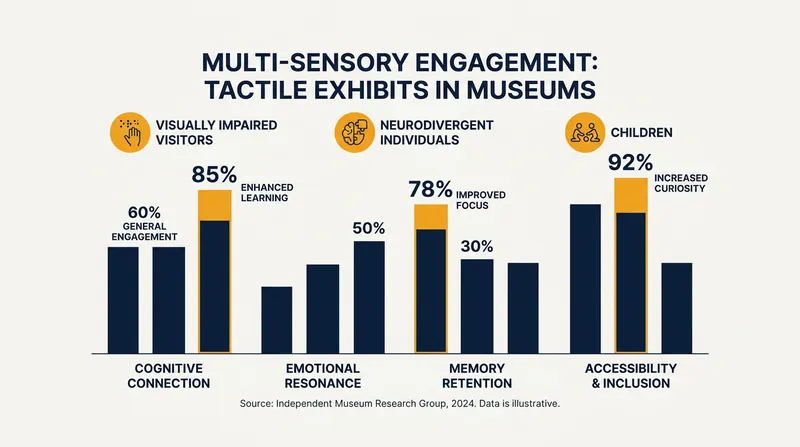 Tactile exhibits have proven to enhance engagement across a broad spectrum of museum visitors, not just the visually impaired.