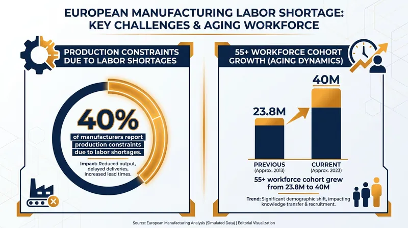The demographic cliff is forcing a structural shift in how European factories operate.