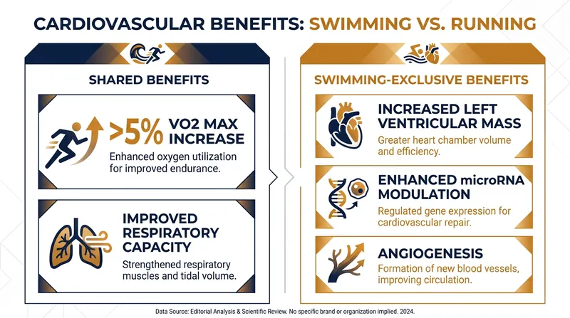 While both sports improve oxygen processing, only swimming structurally enlarged the heart in the 2026 UNIFESP study.