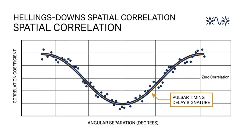 The Hellings-Downs curve is the 'smoking gun' signature that proves the timing delays are caused by a gravitational wave background.