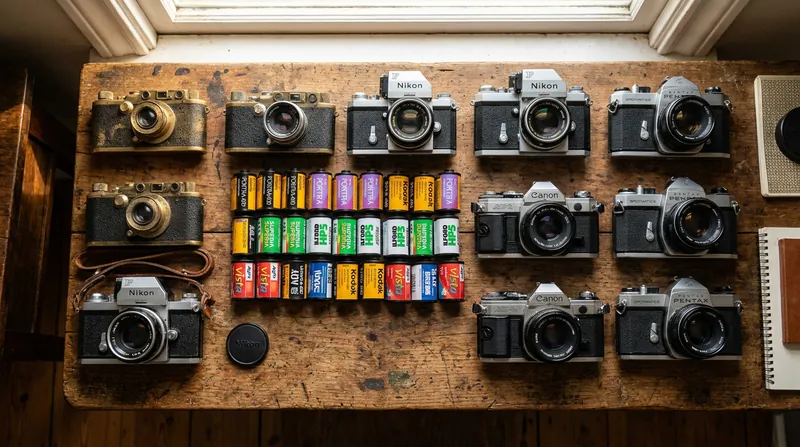 Vintage mechanical cameras have transformed from obsolete electronics into highly coveted cultural accessories.