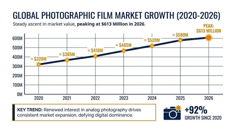 The global photographic film market has seen sustained, multi-year growth driven by younger consumers.