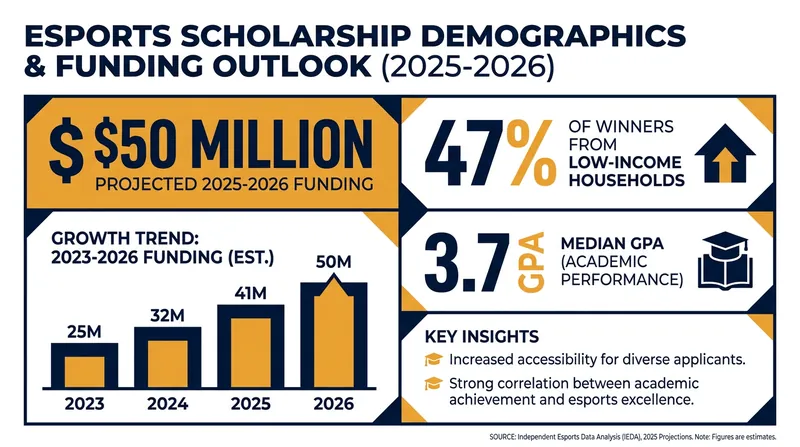 Esports scholarships are increasingly acting as a socioeconomic equalizer for college admissions.