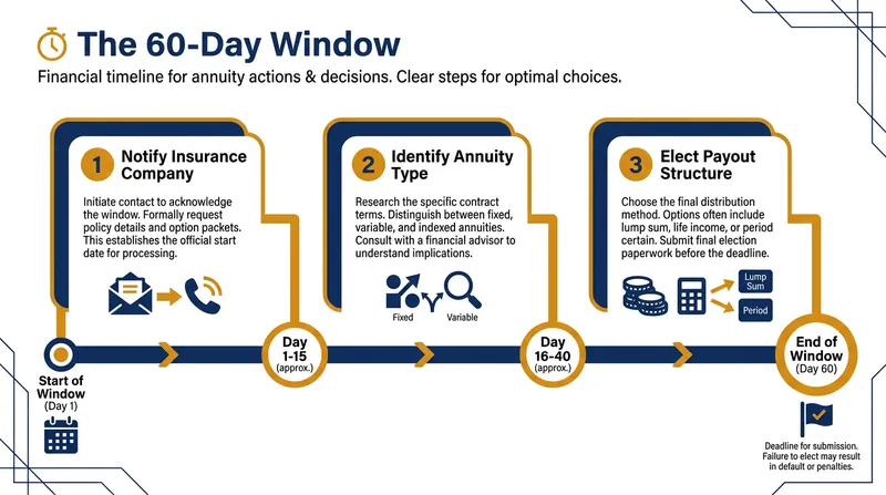 Missing the initial election window can lock beneficiaries into unfavorable default withdrawal schedules.