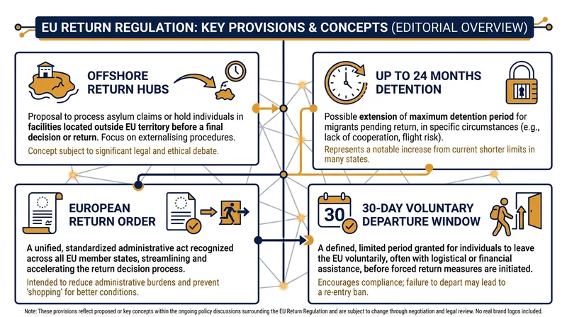 Key enforcement mechanisms introduced by the new EU migration law.