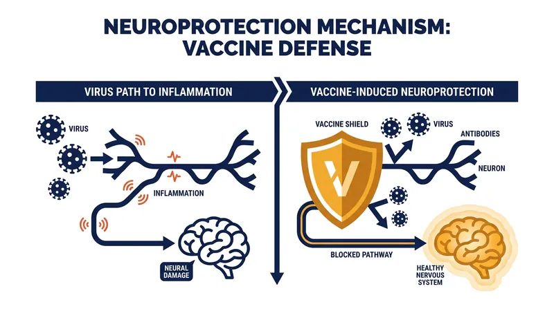 By preventing the varicella-zoster virus from reactivating, the vaccine may stop neuroinflammation before it damages the brain.