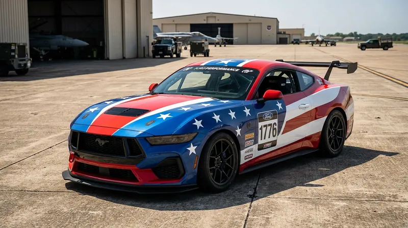 The exhibition race will exclusively feature Ford's track-only Mustang Dark Horse R vehicles.