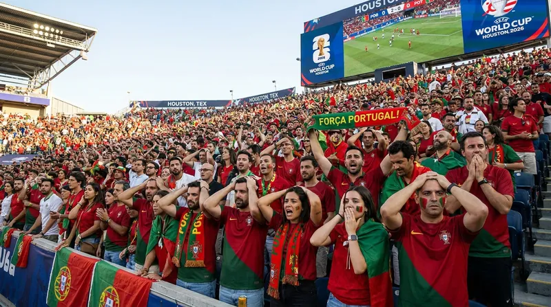 Portugal supporters endured a frustrating opening match as their side was held to a draw in Houston.
