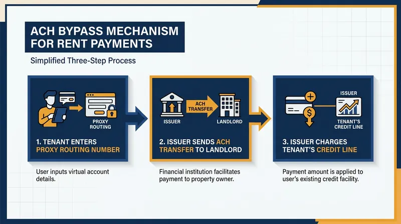 By generating a proxy routing number, card issuers can send fee-free ACH transfers directly to property managers.