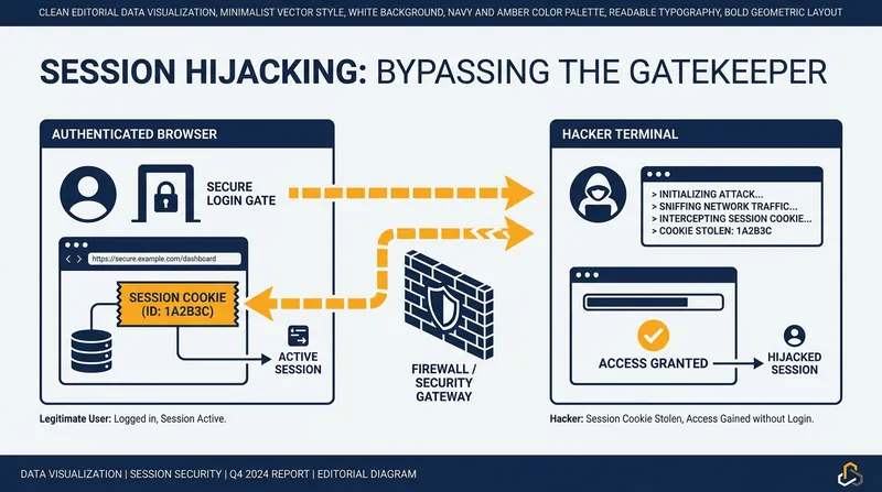Infostealer malware can bypass passkey protections by siphoning active session cookies directly from a user's browser.