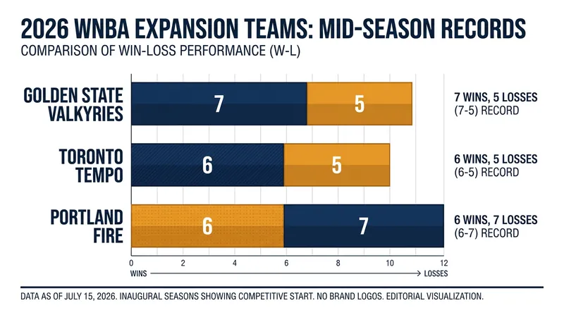 The WNBA's three newest franchises have proven immediately competitive in their debut season.