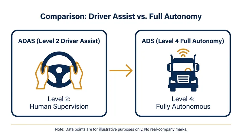 Understanding the difference between driver-assist features and true Level 4 autonomy is crucial for evaluating safety data.