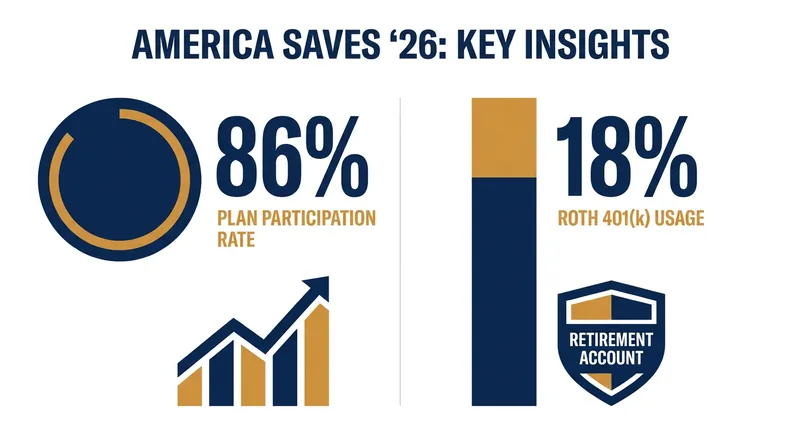 Overall 401(k) participation and Roth account usage have both reached record highs across the American workforce.