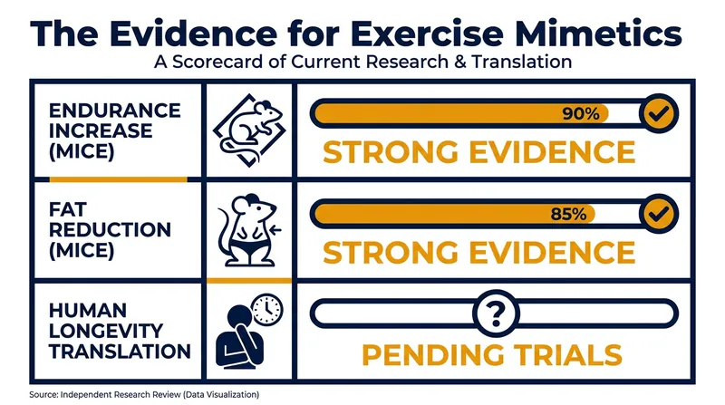 While preclinical data in mice is strong, human translation remains the biggest hurdle for longevity researchers.